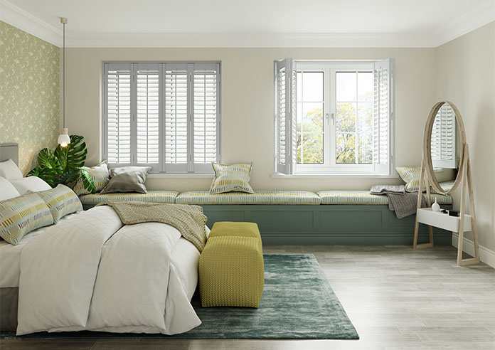 Bromley, Nimbus Grey - Full Height Twist&Fit Plantation Shutter - Image 9